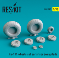 He-111 wheels set early type weighted - Image 1